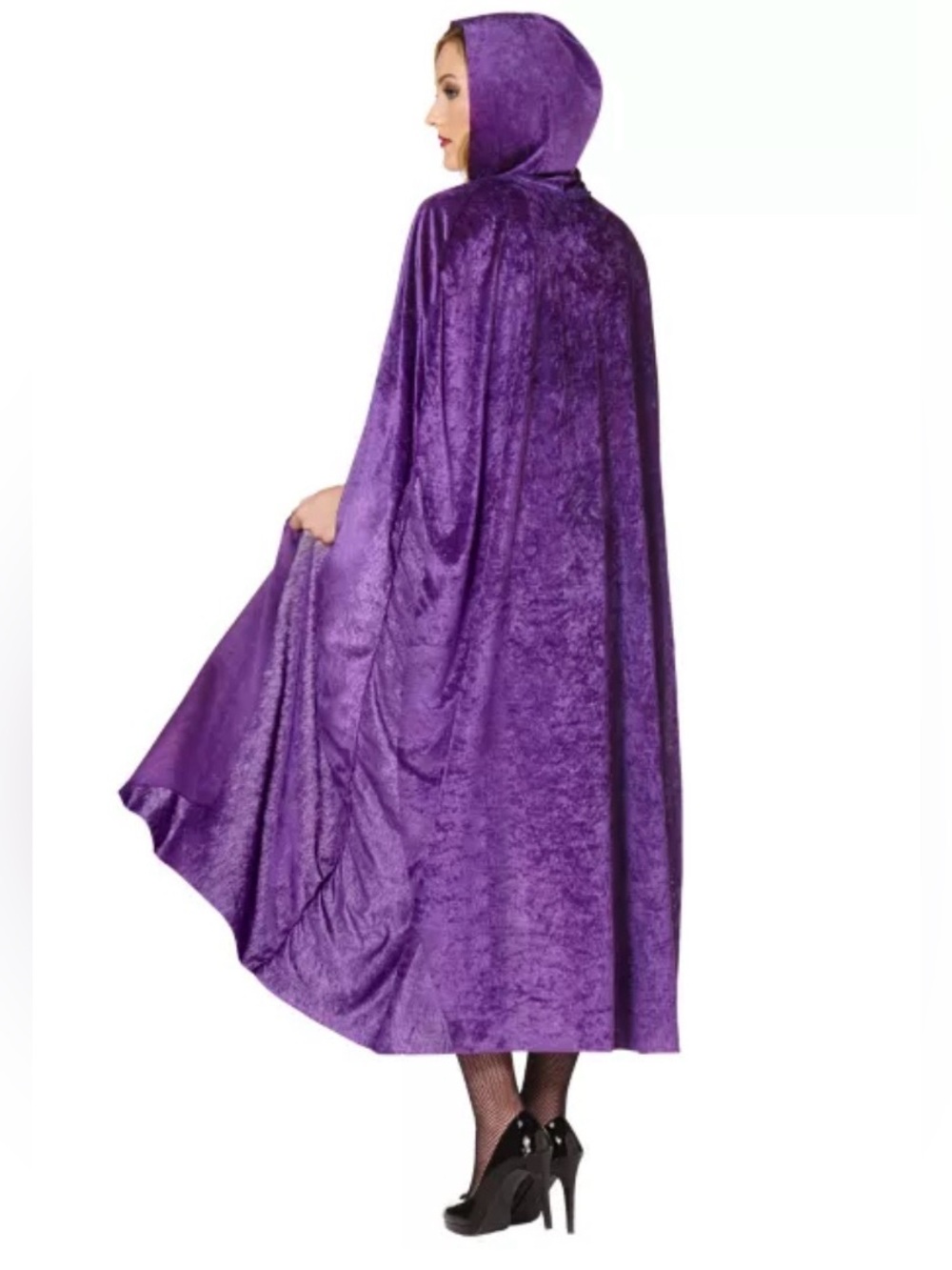 Spirit Adult Purple Crush Velvet Cape with Custom Jewel Pin